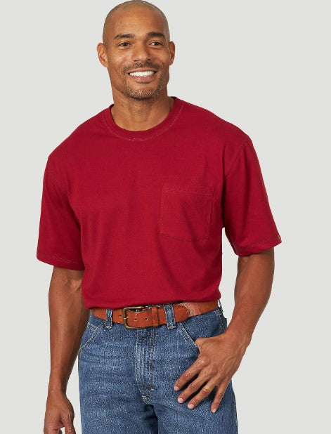  Wrangler Riggs Workwear Men's Short Sleeve Pocket Performance T-Shirt,  Khaki, Large Tall: Clothing, Shoes & Jewelry