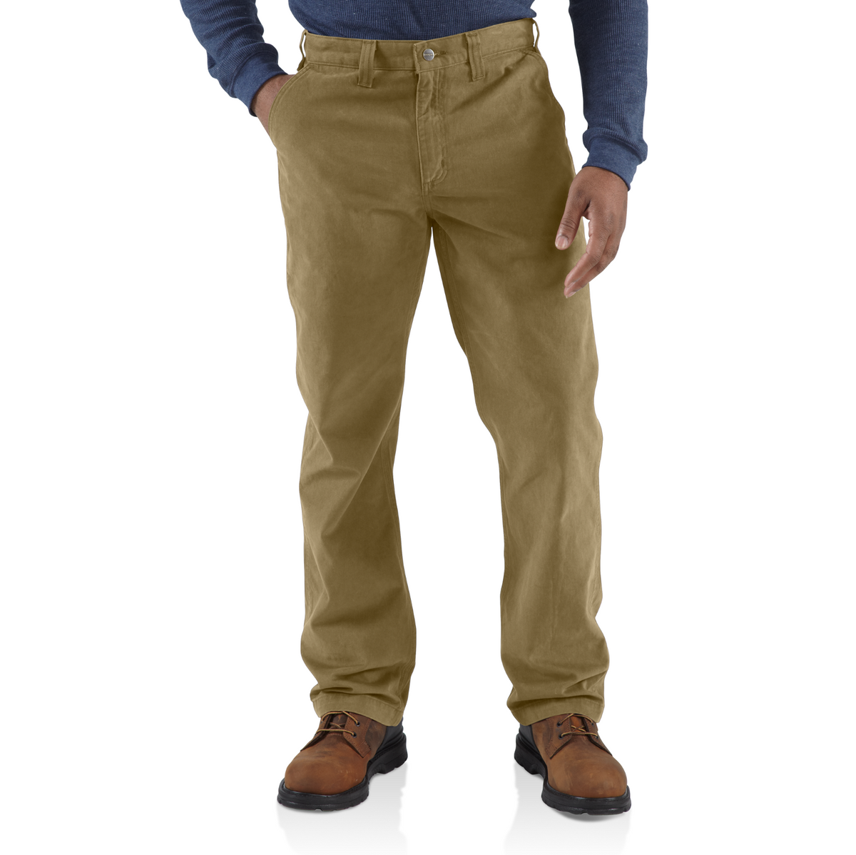 Carhartt Men&#39;s Rugged Work Khaki Pant - Work World - Workwear, Work Boots, Safety Gear