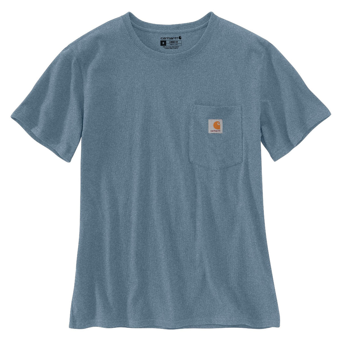 Carhartt Women&#39;s Short Sleeve Pocket T-Shirt_Thundercloud Heather - Work World - Workwear, Work Boots, Safety Gear