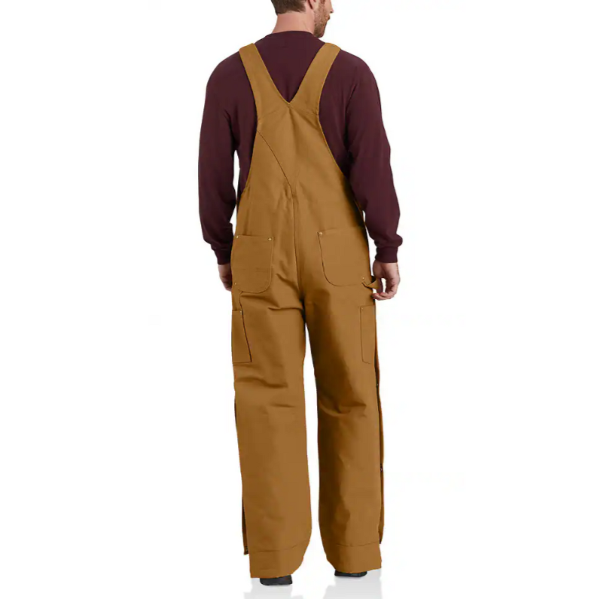 Carhartt Men&#39;s Loose Fit Firm Duck Insulated Bib - Work World - Workwear, Work Boots, Safety Gear