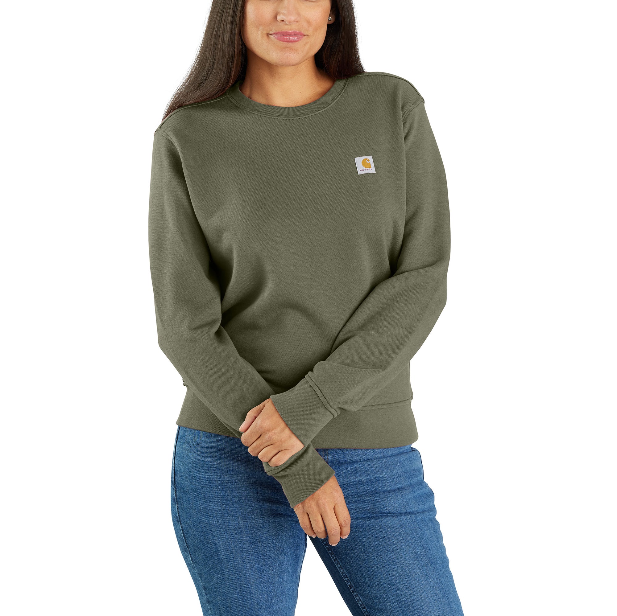 Carhartt Women's Relaxed Fit French Terry Crewneck Sweatshirt - Work World - Workwear, Work Boots, Safety Gear