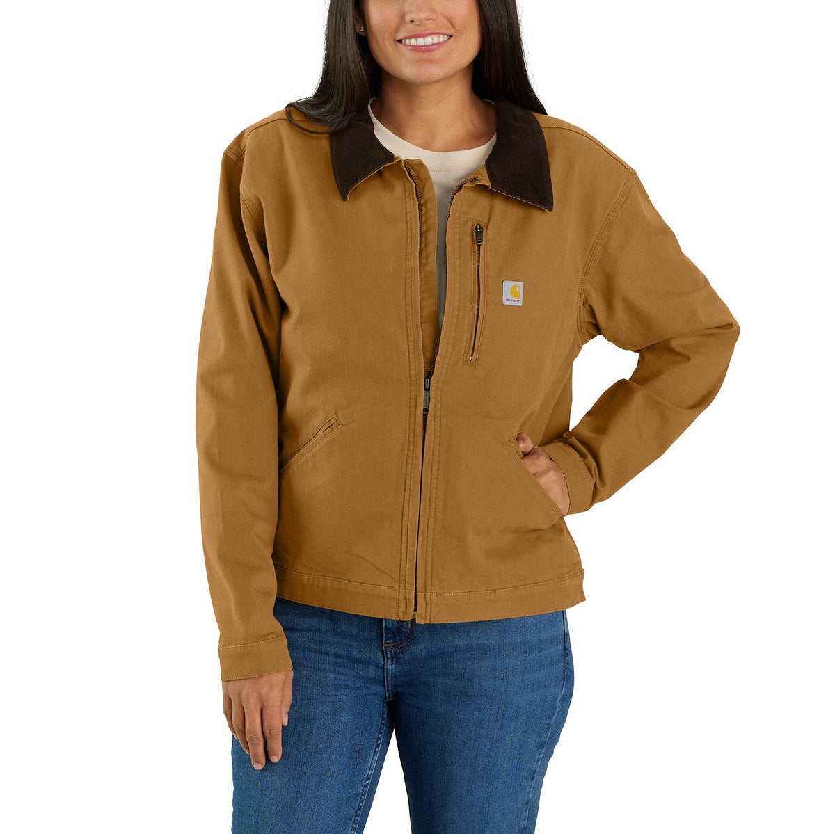 Carhartt Women&#39;s Re-Engineered Rugged Flex® Loose Fit Canvas Detroit Jacket - Work World - Workwear, Work Boots, Safety Gear