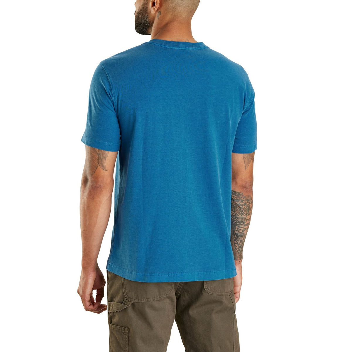 Carhartt Men&#39;s Re-Engineered Garment Dyed Pocket Short Sleeve T-Shirt - Work World - Workwear, Work Boots, Safety Gear