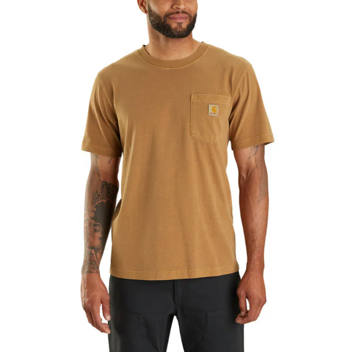 Carhartt Men&#39;s Re-Engineered Garment Dyed Pocket Short Sleeve T-Shirt - Work World - Workwear, Work Boots, Safety Gear