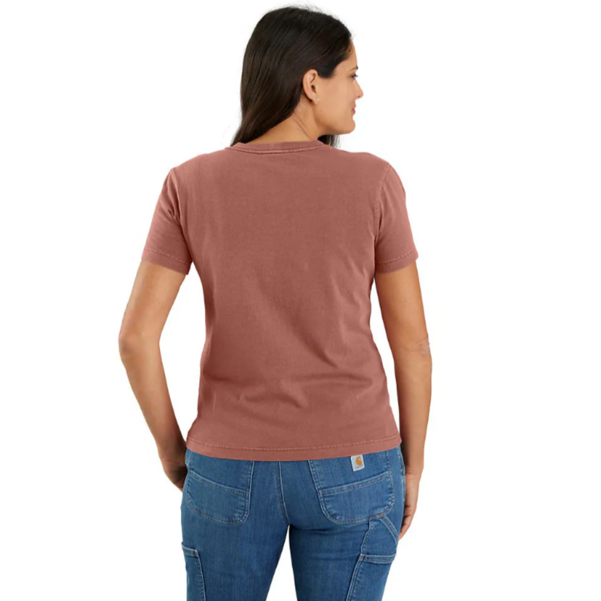 Carhartt Women&#39;s Re-Engineered Garment Dyed Pocket Short Sleeve T-Shirt - Work World - Workwear, Work Boots, Safety Gear