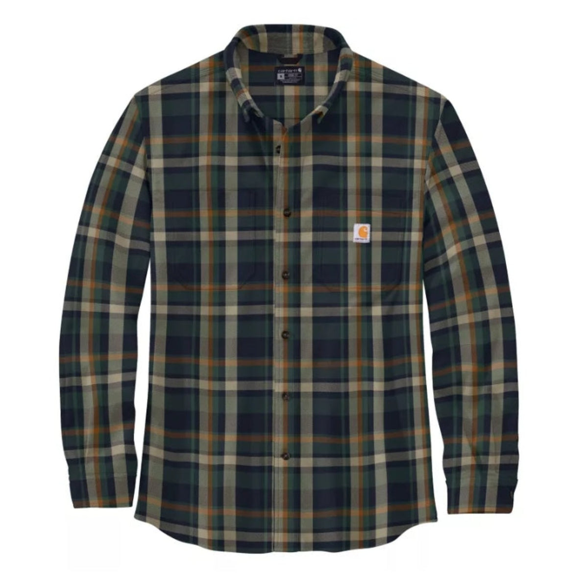 Carhartt Men&#39;s Rugged Flex Relaxed Fit Button-Down Long Sleeve Plaid Shirt - Work World - Workwear, Work Boots, Safety Gear