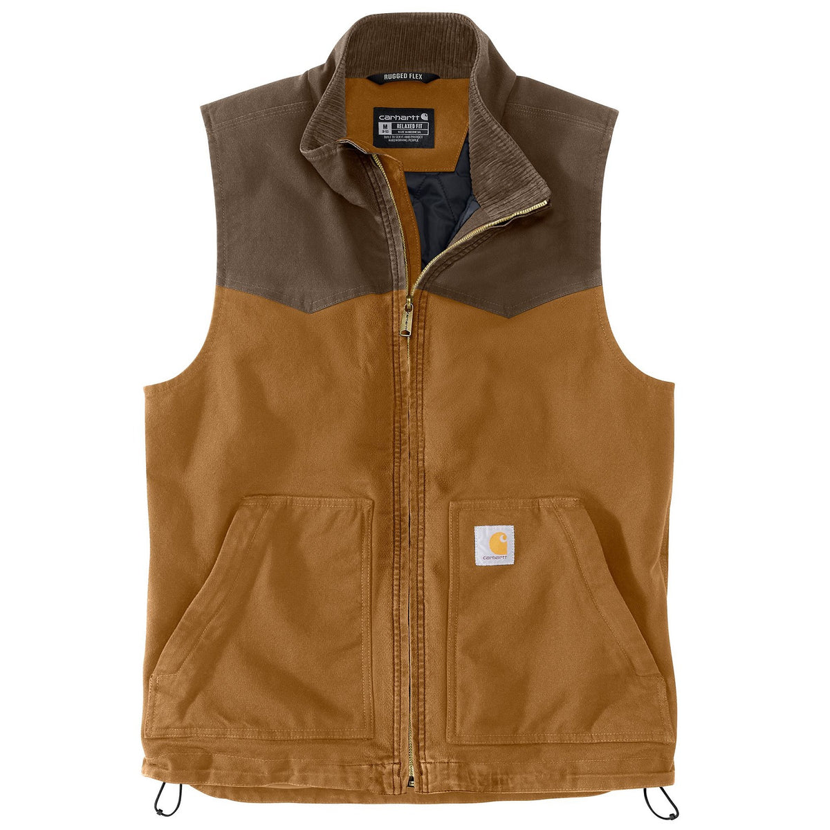 Carhartt Men&#39;s Montana Rugged Flex® Relaxed Fit Zip Duck Vest - Work World - Workwear, Work Boots, Safety Gear