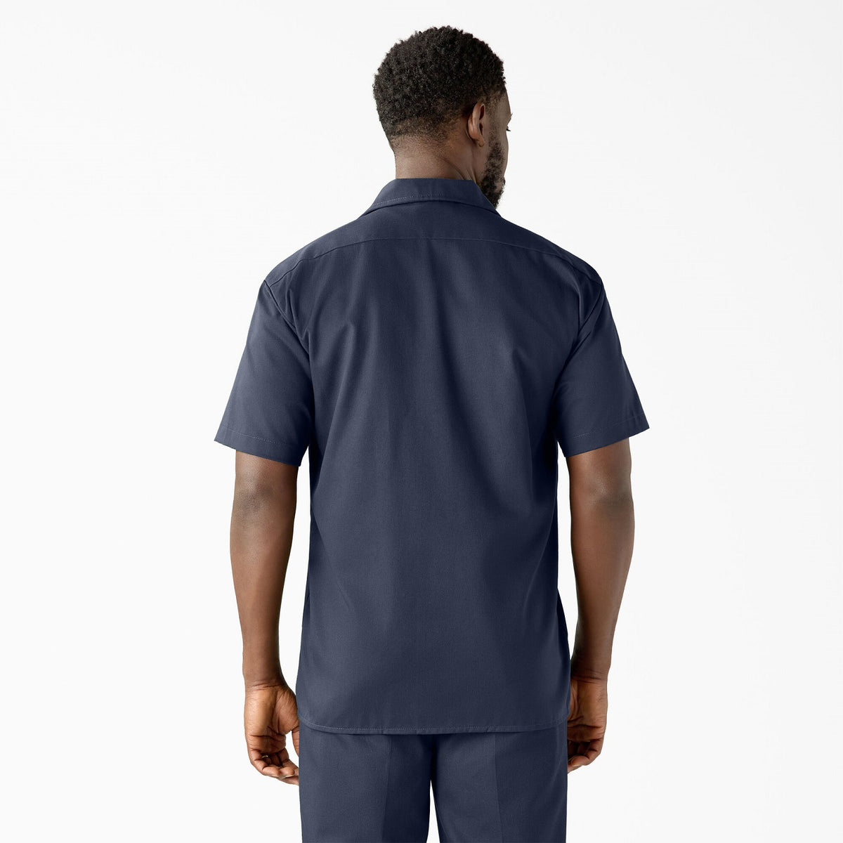 Dickies Men&#39;s Short Sleeve Work Shirt_Navy - Work World - Workwear, Work Boots, Safety Gear