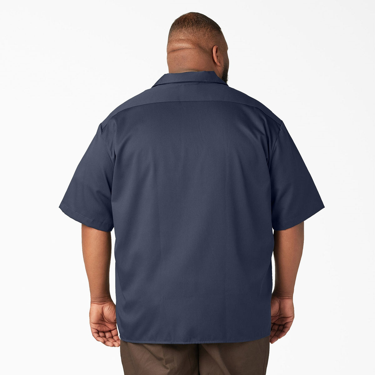 Dickies Men&#39;s Short Sleeve Work Shirt_Navy - Work World - Workwear, Work Boots, Safety Gear