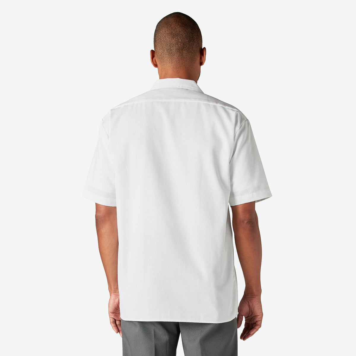 Dickies Men&#39;s Short Sleeve Work Shirt_White - Work World - Workwear, Work Boots, Safety Gear