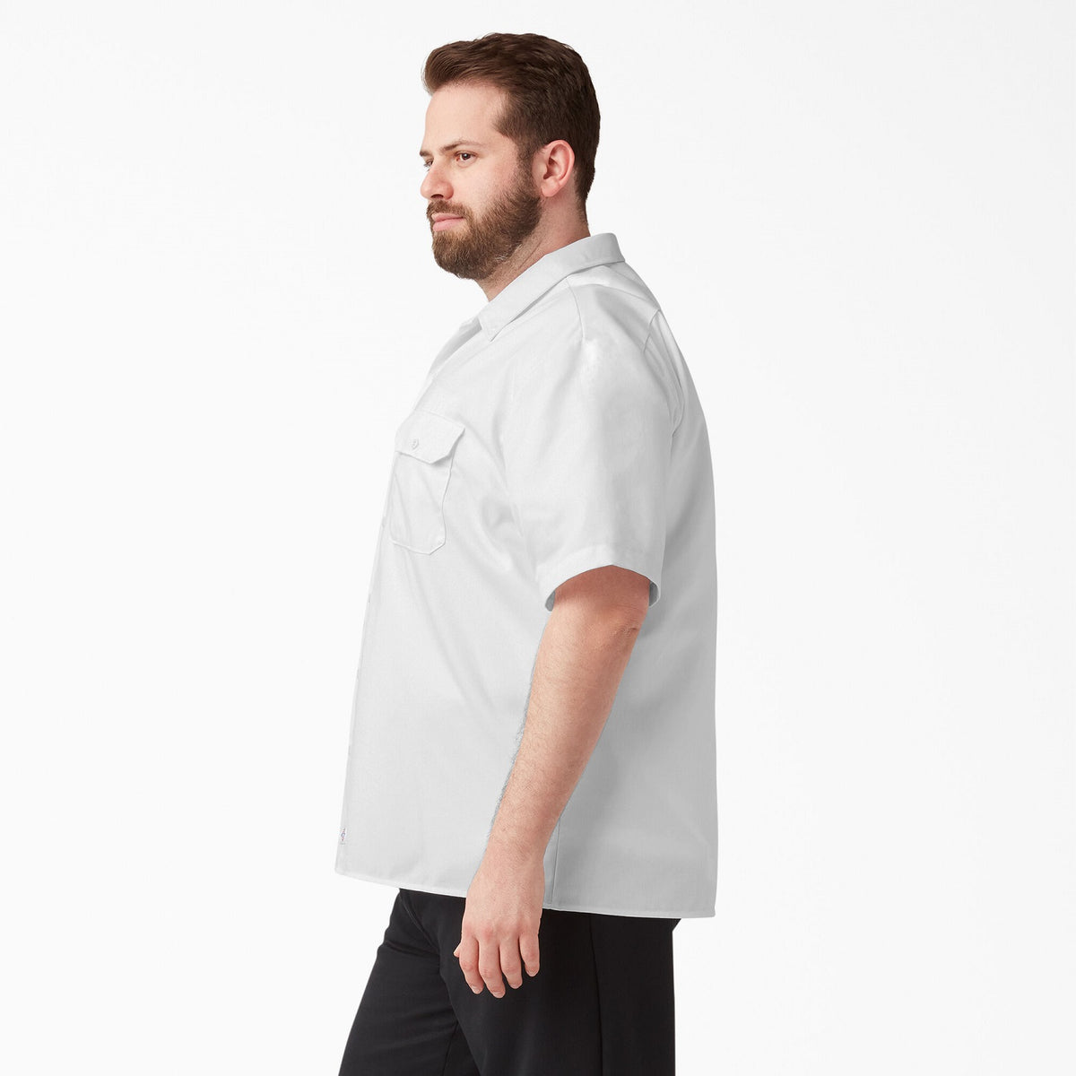 Dickies Men&#39;s Short Sleeve Work Shirt_White - Work World - Workwear, Work Boots, Safety Gear