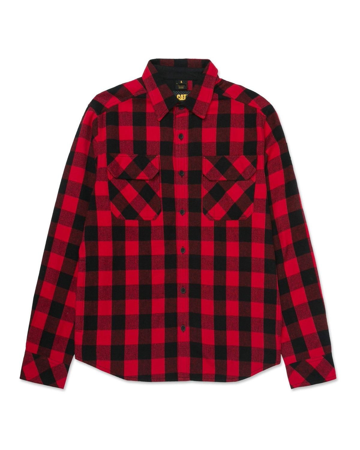 CAT Men&#39;s Buffalo Check Heavyweight Button Down Overshirt - Work World - Workwear, Work Boots, Safety Gear