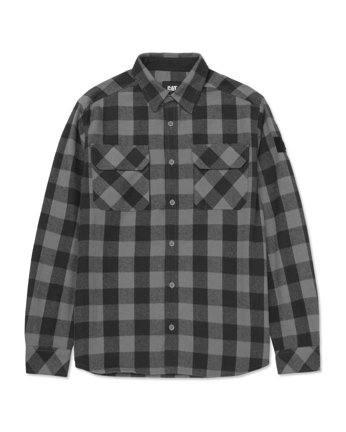 CAT Men&#39;s Buffalo Check Heavyweight Button Down Overshirt - Work World - Workwear, Work Boots, Safety Gear