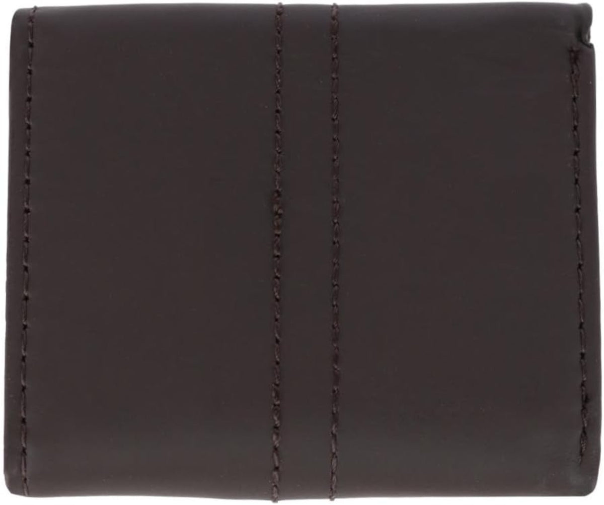 Dickies Unisex Leather Logo Patch Trifold Wallet - Work World - Workwear, Work Boots, Safety Gear