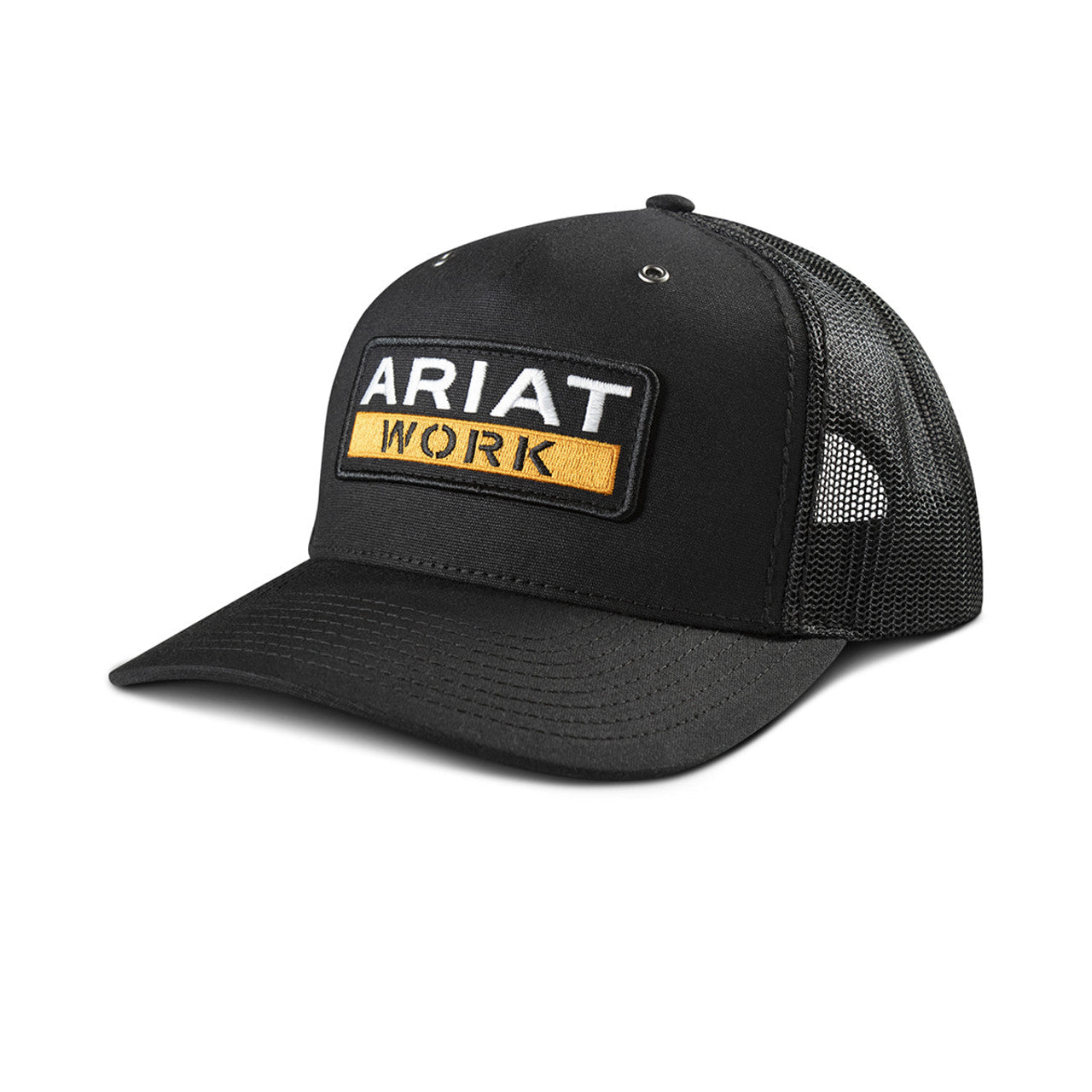 Ariat Men's Work Logo Patch Snapback Meshback Cap - Work World - Workwear, Work Boots, Safety Gear