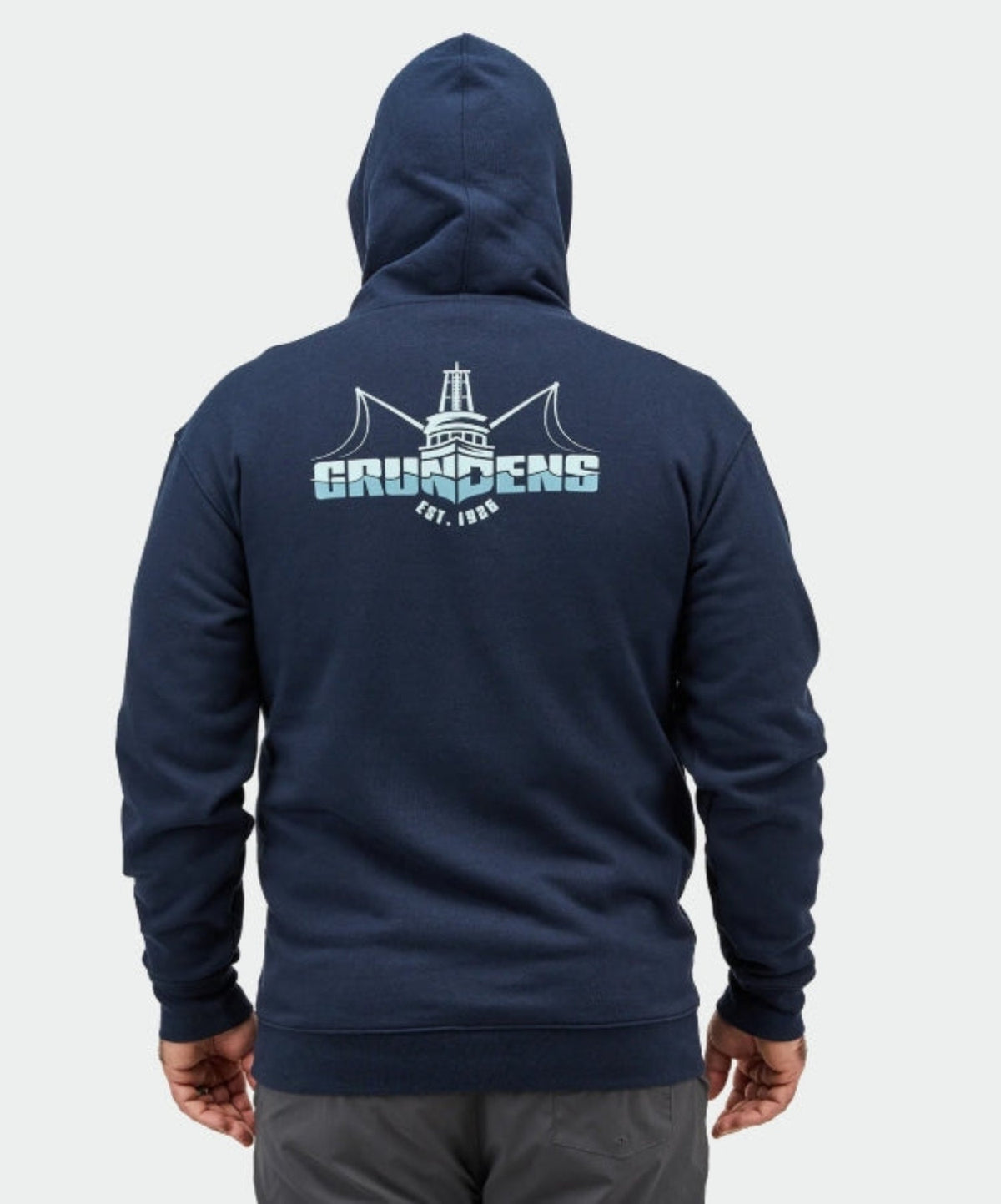 Grundéns Men&#39;s Boat Logo Graphic Hooded Sweatshirt - Work World - Workwear, Work Boots, Safety Gear