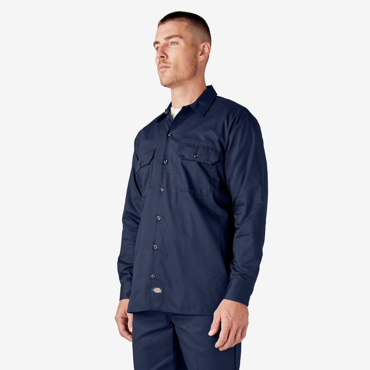 Dickies Men&#39;s Long Sleeve Button-Down Work Shirt - Work World - Workwear, Work Boots, Safety Gear