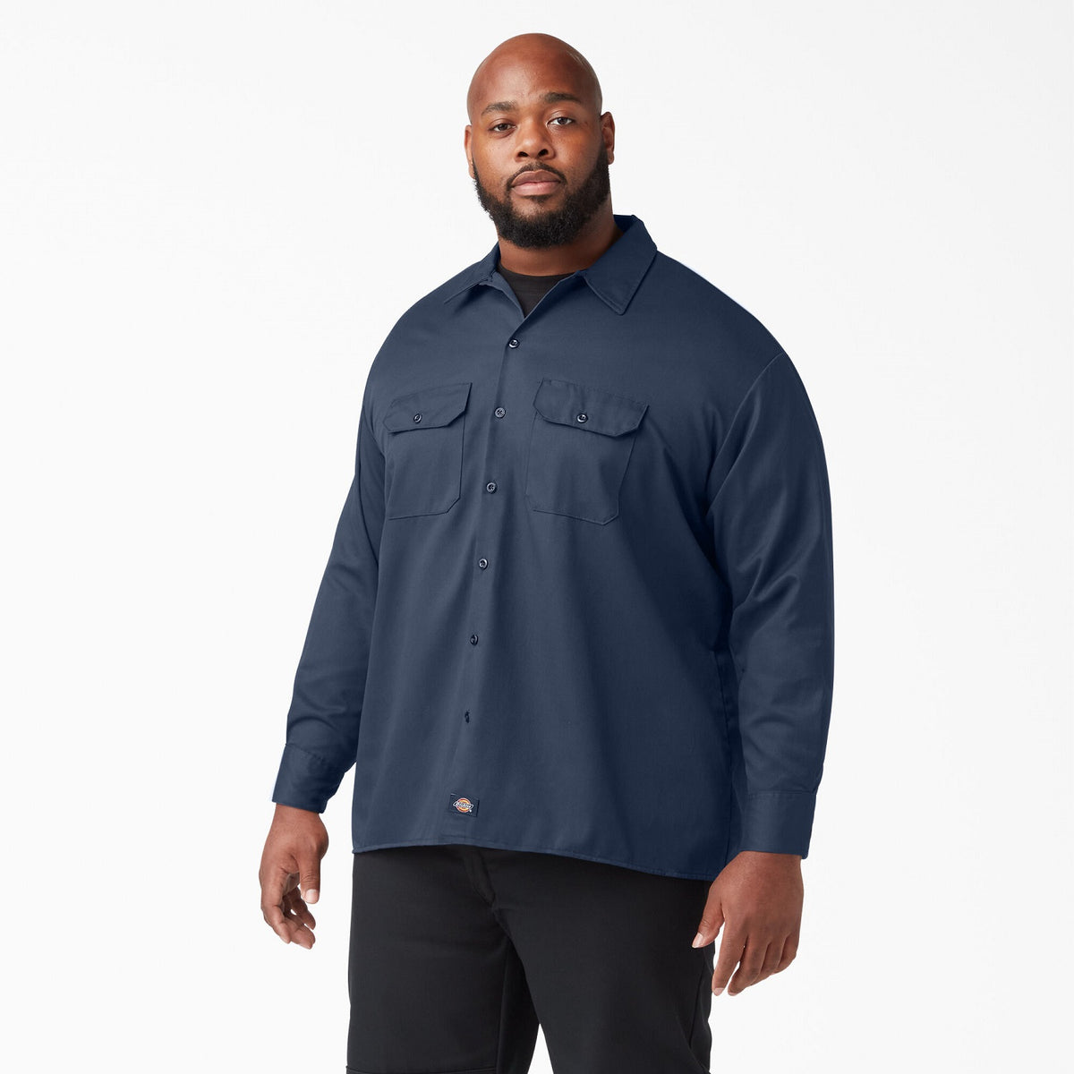 Dickies Men&#39;s Long Sleeve Button-Down Work Shirt - Work World - Workwear, Work Boots, Safety Gear