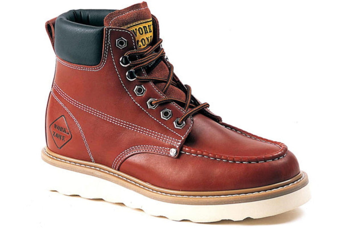 Work Zone Men&#39;s 6&quot; Moc Toe Work Boot - Work World - Workwear, Work Boots, Safety Gear