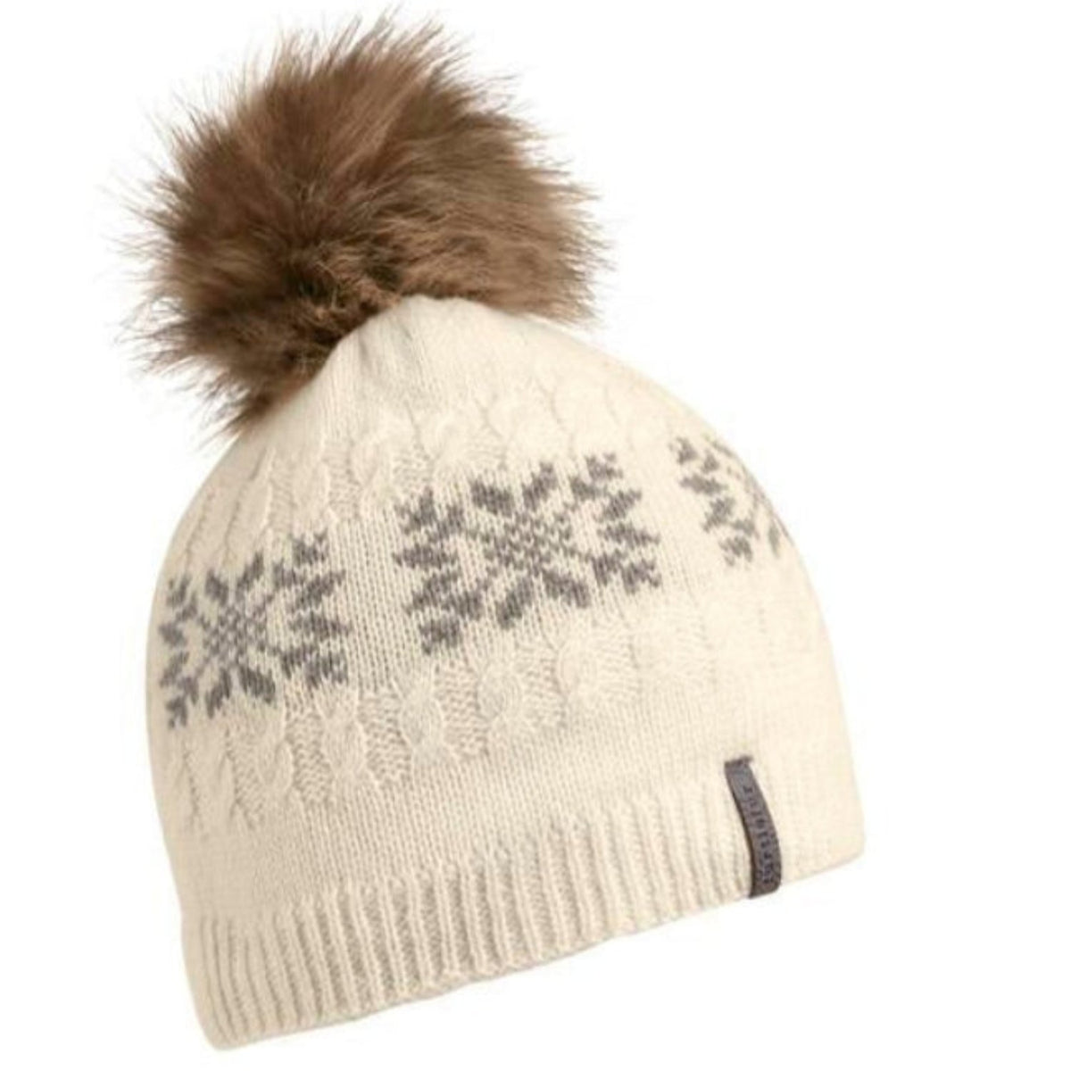 Turtle Fur Women&#39;s Lambswool Leira Snowflake Beanie - Work World - Workwear, Work Boots, Safety Gear