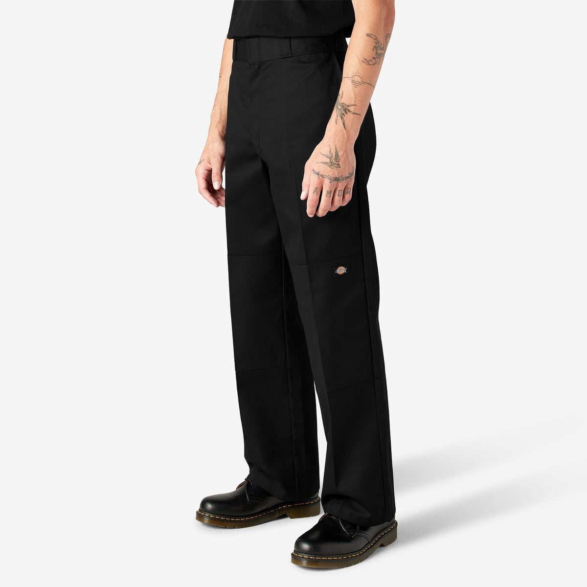 Dickies Men&#39;s Loose Fit Twill Double Knee Work Pant_Black - Work World - Workwear, Work Boots, Safety Gear