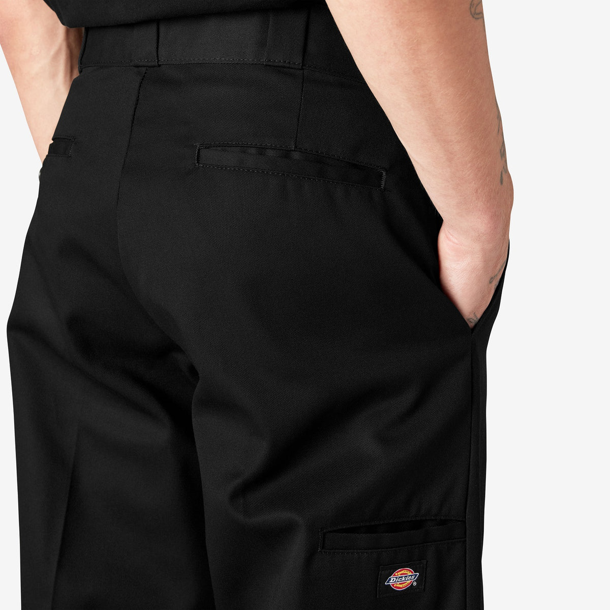 Dickies Men&#39;s Loose Fit Twill Double Knee Work Pant_Black - Work World - Workwear, Work Boots, Safety Gear