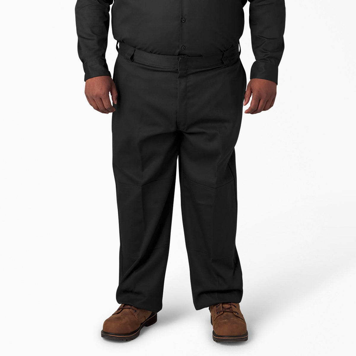 Dickies Men&#39;s Loose Fit Twill Double Knee Work Pant_Black - Work World - Workwear, Work Boots, Safety Gear