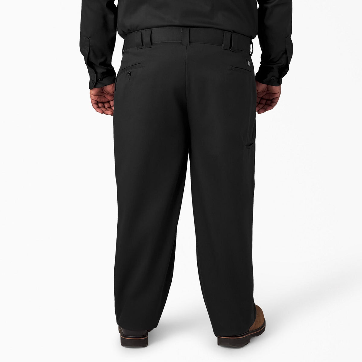 Dickies Men&#39;s Loose Fit Twill Double Knee Work Pant_Black - Work World - Workwear, Work Boots, Safety Gear