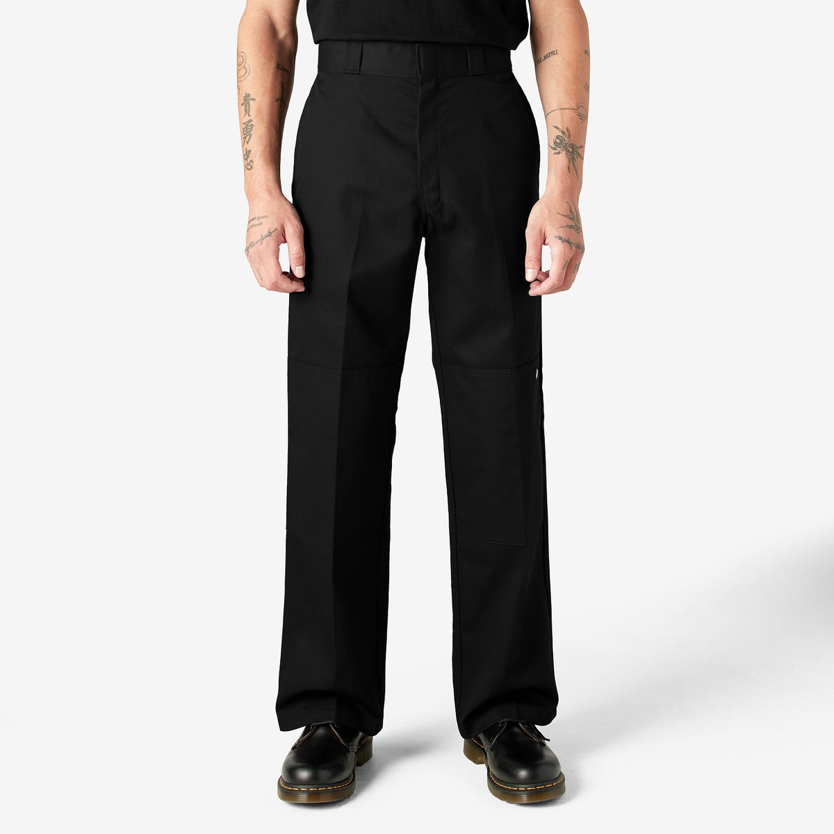 Dickies Men&#39;s Loose Fit Twill Double Knee Work Pant_Black - Work World - Workwear, Work Boots, Safety Gear