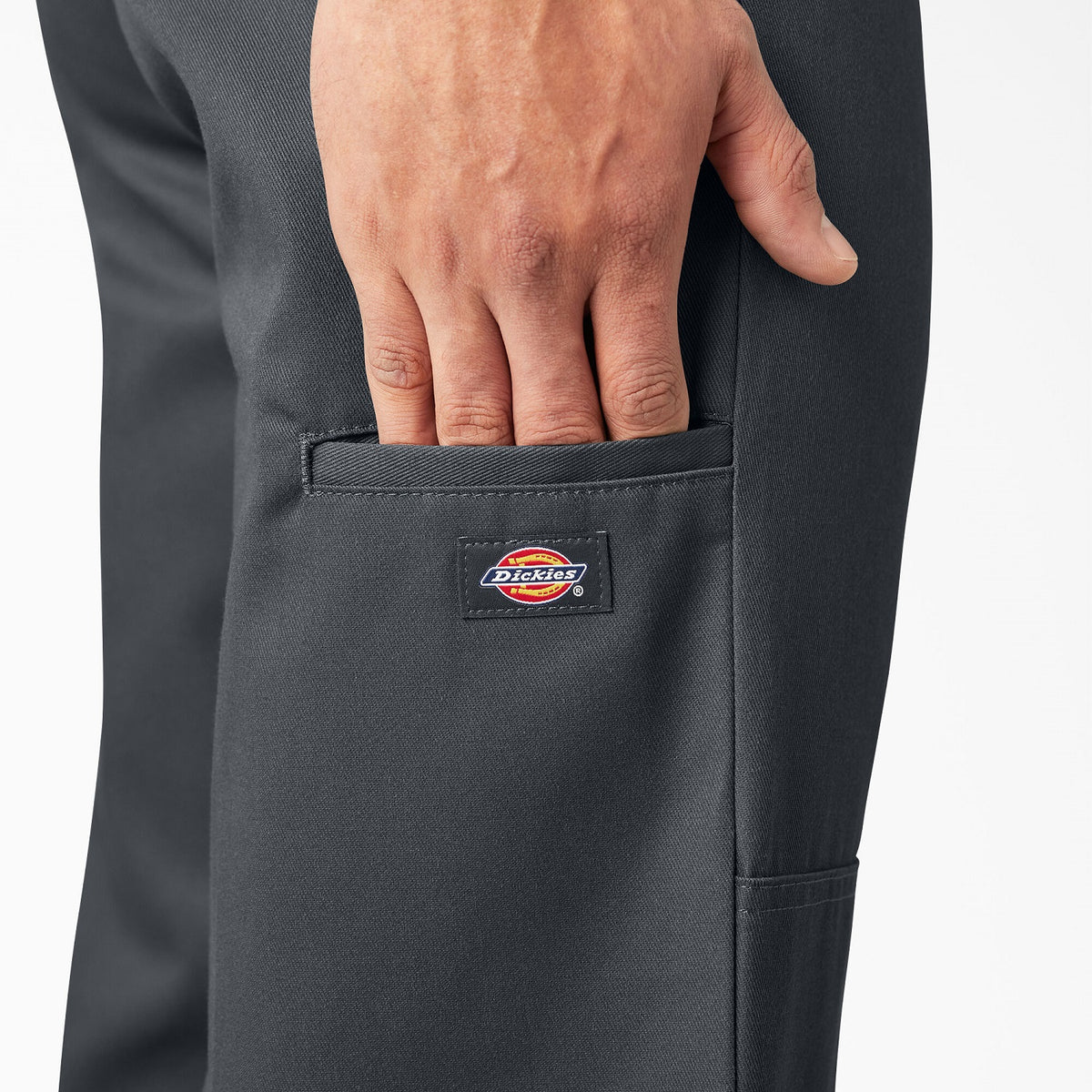 Dickies Men&#39;s Loose Fit Twill Double Knee Work Pant_Charcoal - Work World - Workwear, Work Boots, Safety Gear