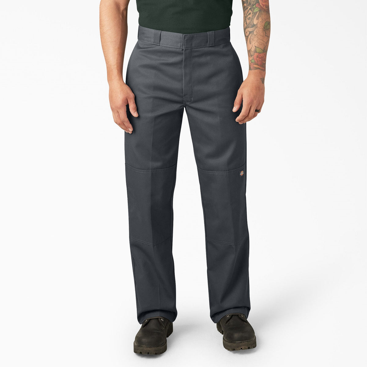 Dickies Men&#39;s Loose Fit Twill Double Knee Work Pant_Charcoal - Work World - Workwear, Work Boots, Safety Gear