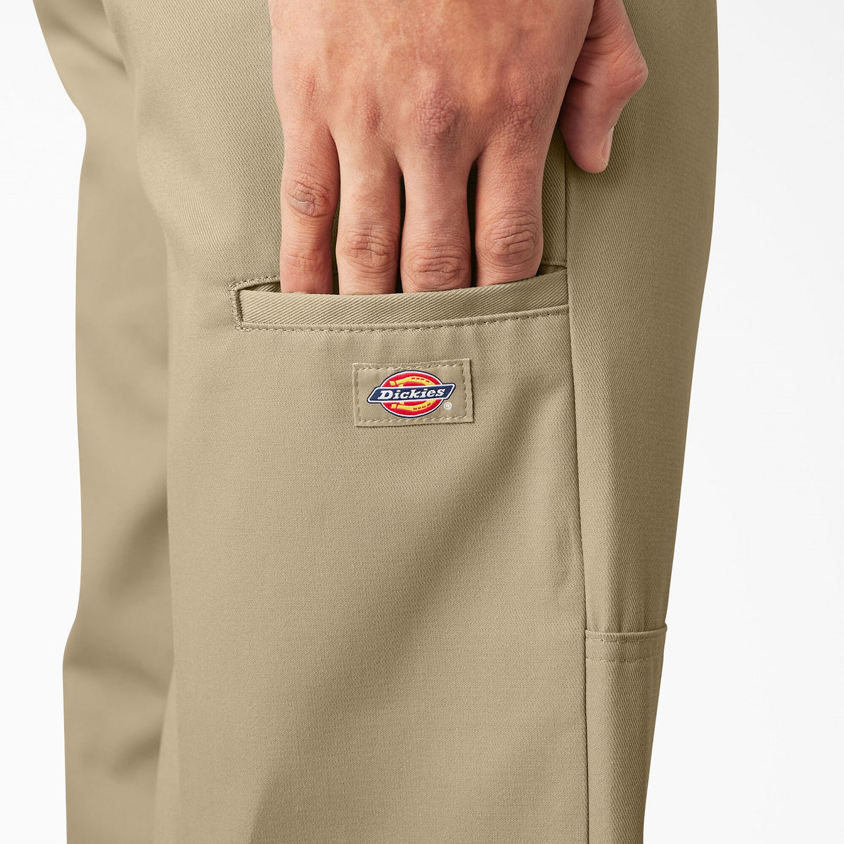 Dickies Men&#39;s Loose Fit Twill Double Knee Work Pant_Khaki - Work World - Workwear, Work Boots, Safety Gear