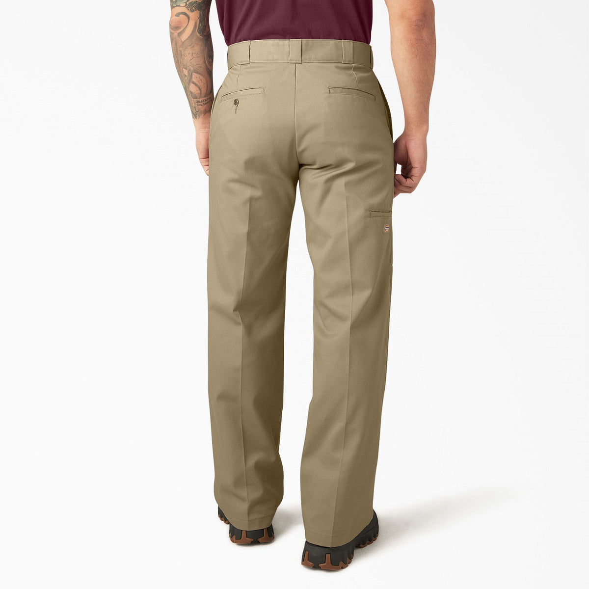 Dickies Men&#39;s Loose Fit Twill Double Knee Work Pant_Khaki - Work World - Workwear, Work Boots, Safety Gear