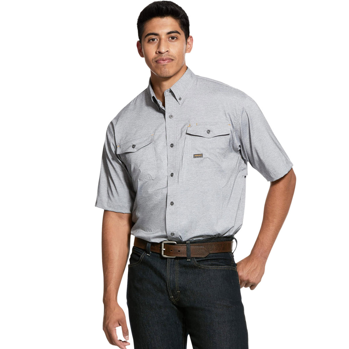 Ariat Men&#39;s Rebar Made Tough VentTEK DuraStretch Work Shirt - Work World - Workwear, Work Boots, Safety Gear