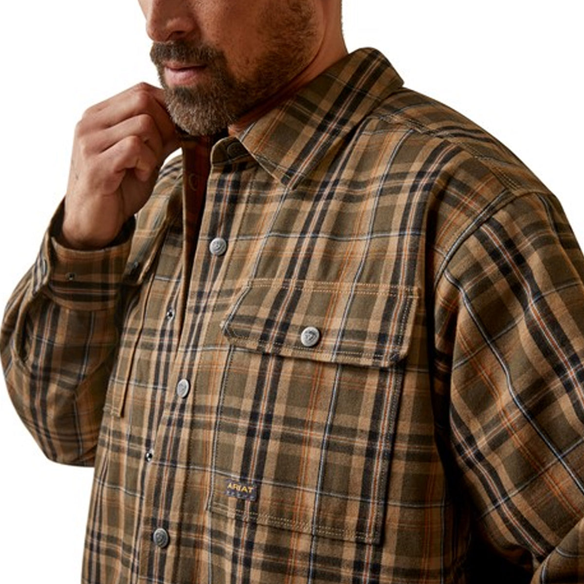 Ariat Men&#39;s Rebar Flannel Insulated Shirt Jacket - Work World - Workwear, Work Boots, Safety Gear