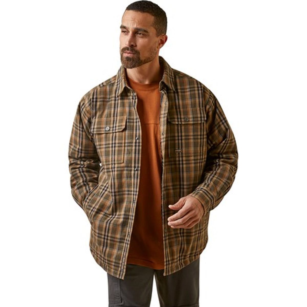 Ariat Men&#39;s Rebar Flannel Insulated Shirt Jacket - Work World - Workwear, Work Boots, Safety Gear