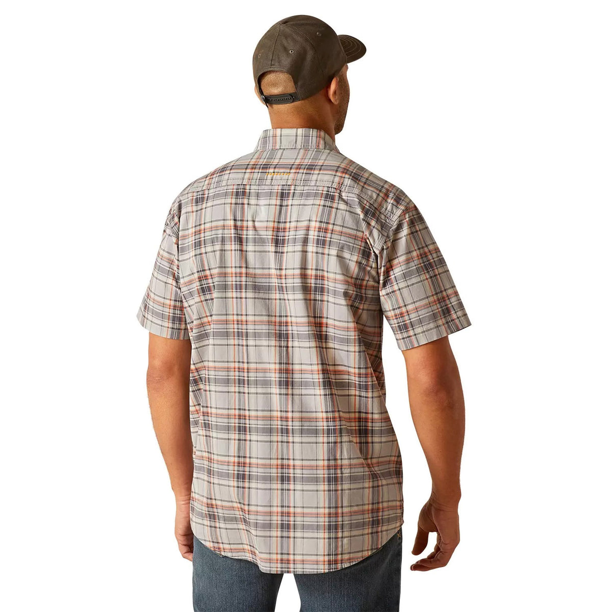 Ariat Men&#39;s Rebar® Made Tough Button-Up Short Sleeve Work Shirt - Work World - Workwear, Work Boots, Safety Gear