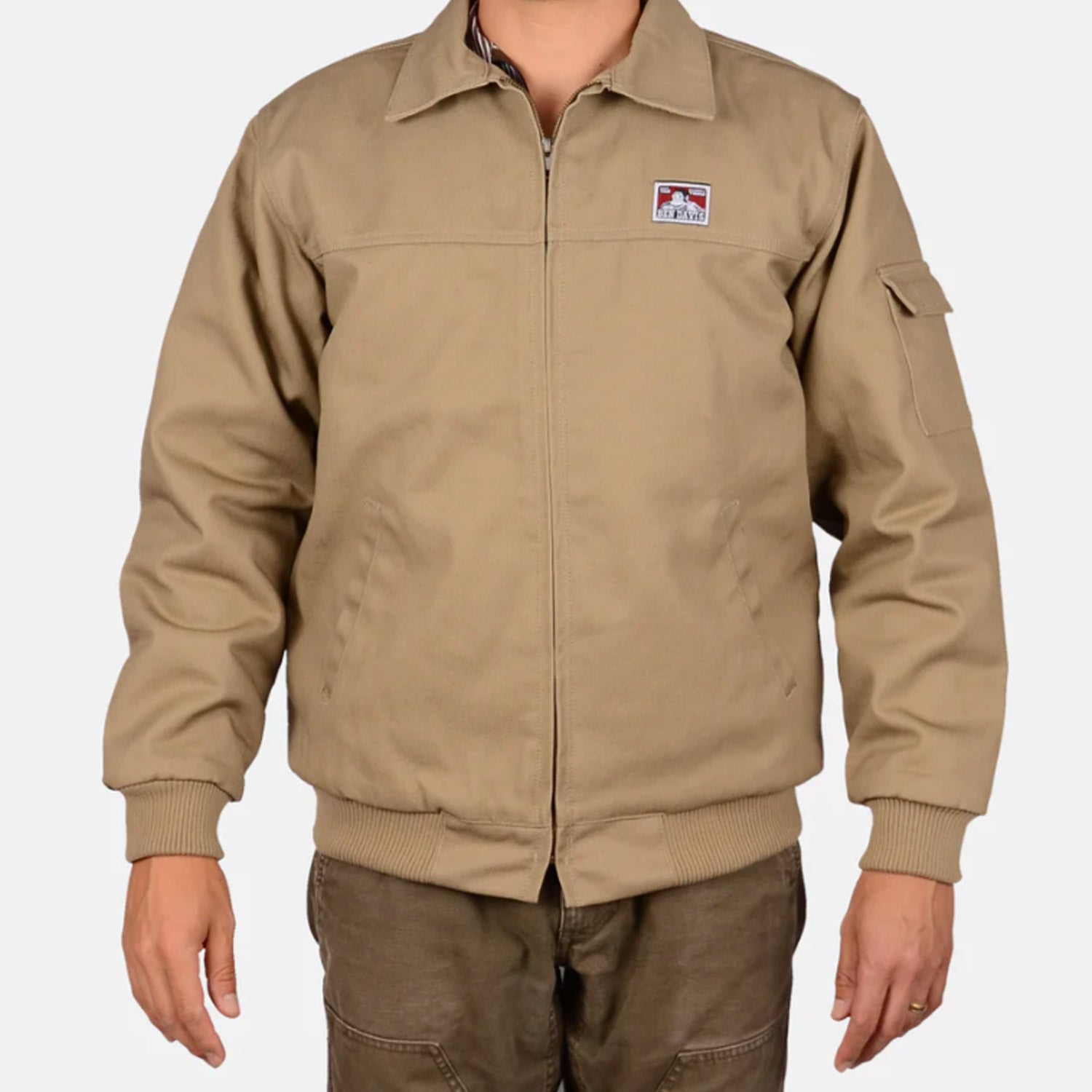 Ben Davis Men's Plenty Tough® Lined Mechanics Jacket_Khaki - Work World - Workwear, Work Boots, Safety Gear