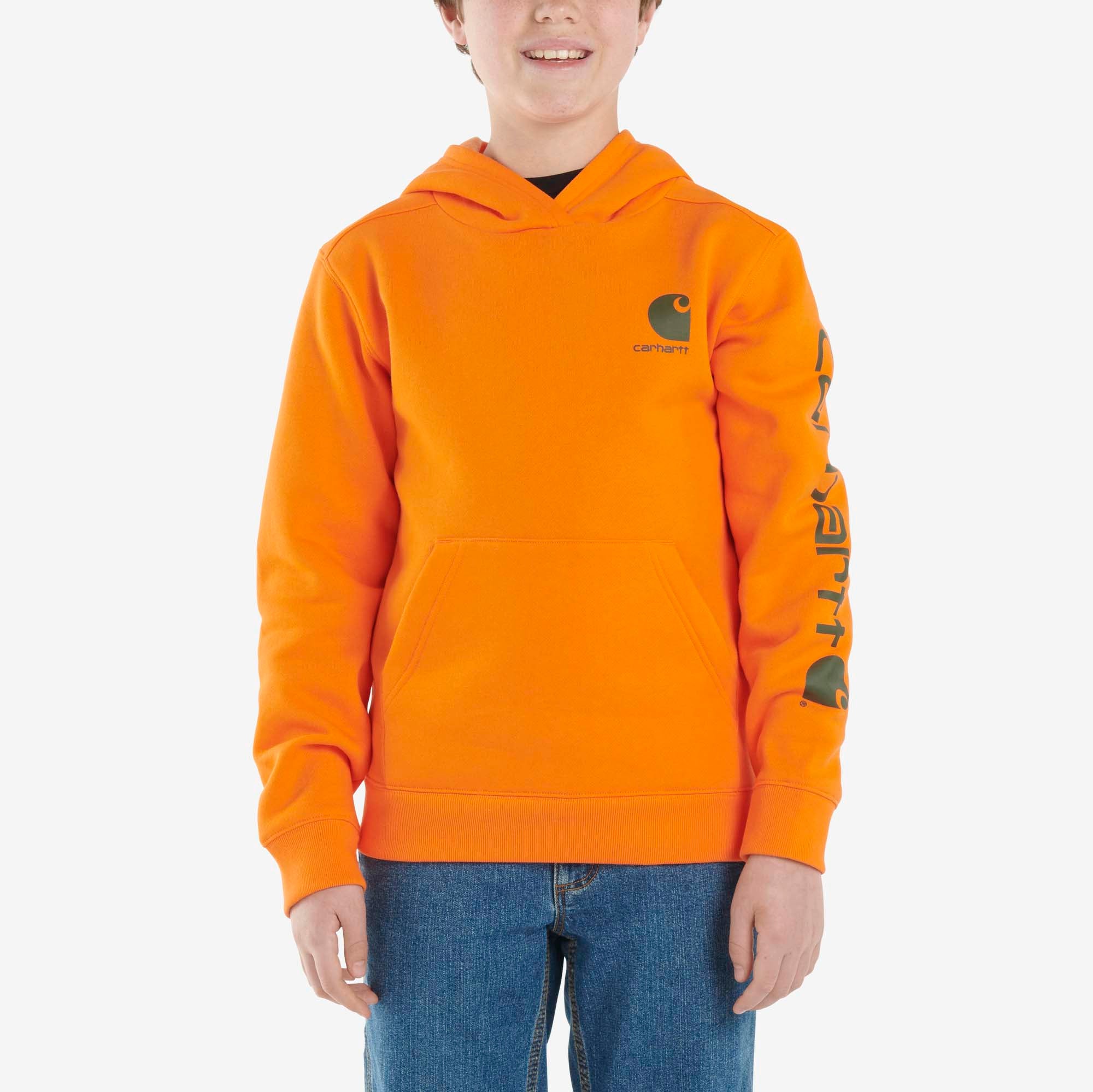 Safety orange carhartt sweatshirt on sale