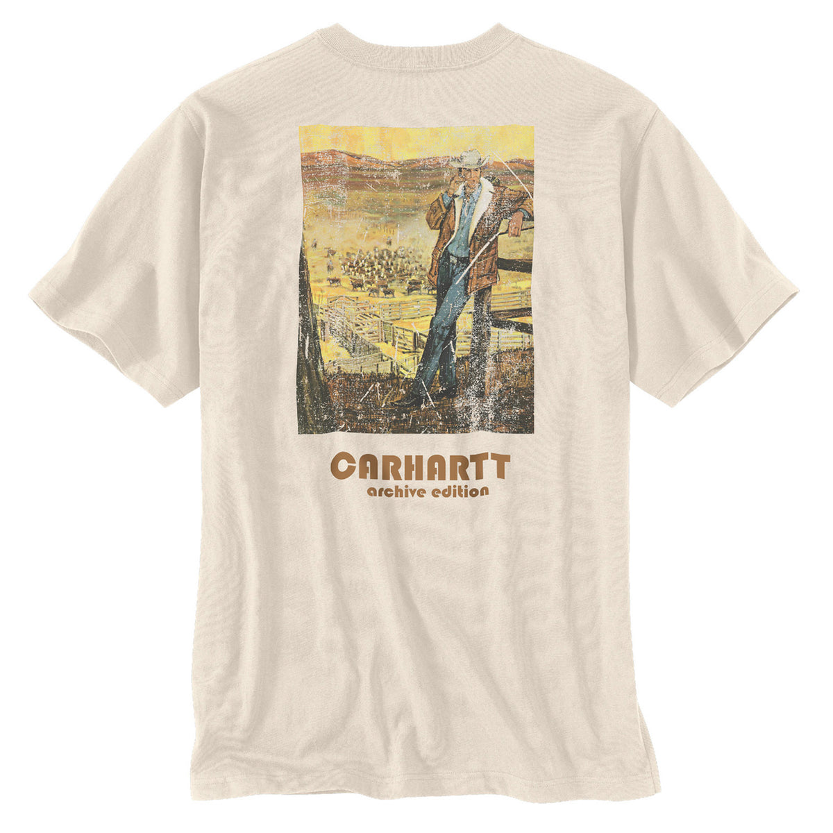 Carhartt Men&#39;s Relaxed Fit Heavyweight Farm Graphic Pocket T-Shirt - Work World - Workwear, Work Boots, Safety Gear