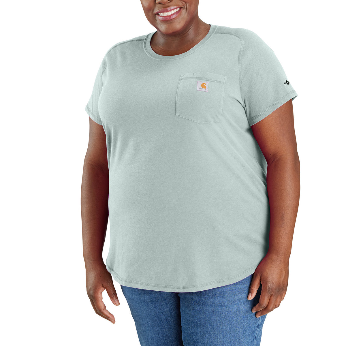 Carhartt Women&#39;s Force® Relaxed Fit Midweight Pocket T-Shirt - Work World - Workwear, Work Boots, Safety Gear