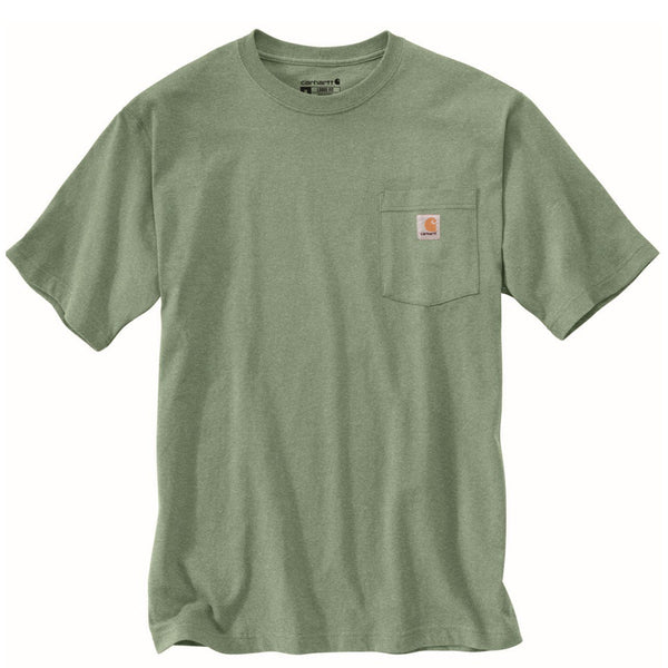 Carhartt Men's Short Sleeve Pocket T-Shirt_Loden Frost Heather - Work World