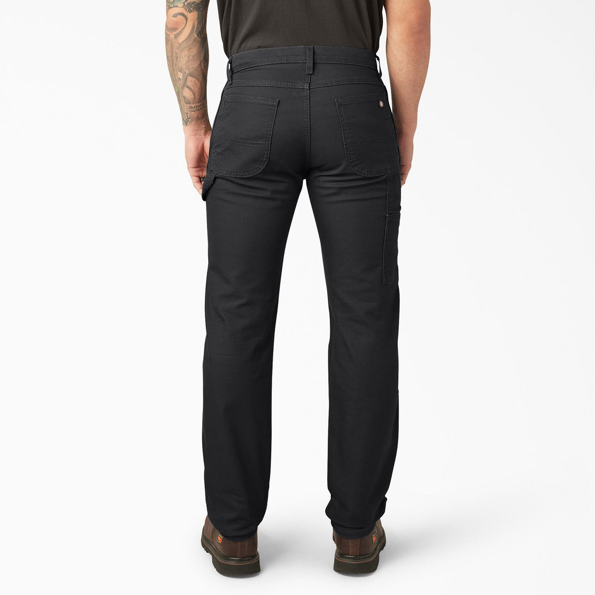 Dickies Men&#39;s FLEX Regular Fit Duck Carpenter Pant_Stonewashed Black - Work World - Workwear, Work Boots, Safety Gear