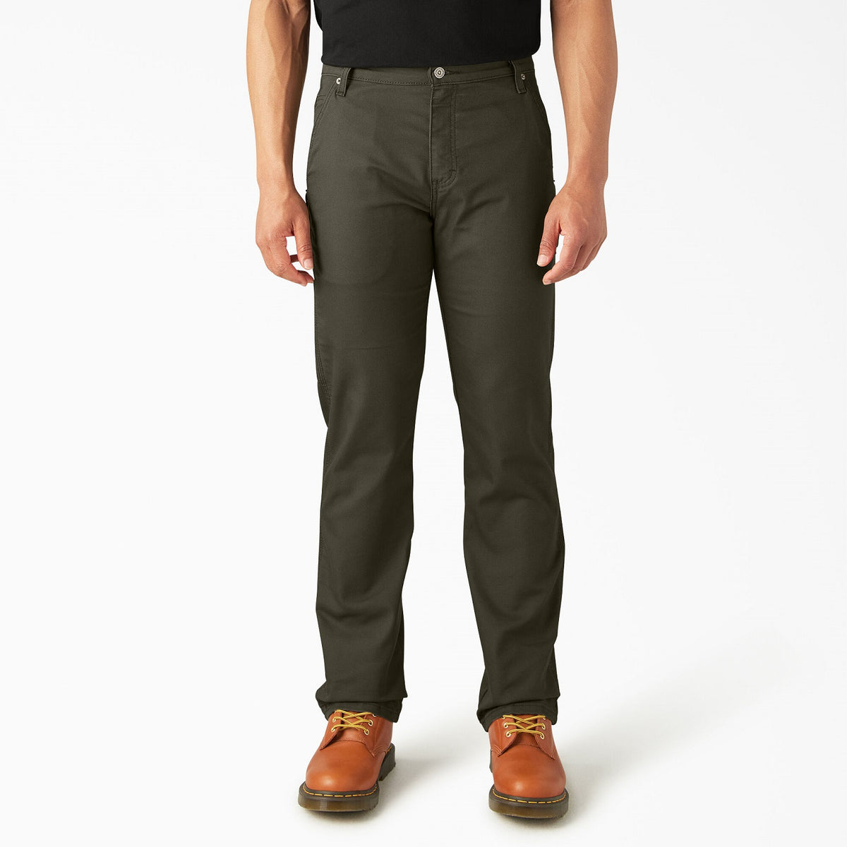 Dickies Men&#39;s FLEX Regular Fit Duck Carpenter Pant_Stonewashed Moss - Work World - Workwear, Work Boots, Safety Gear