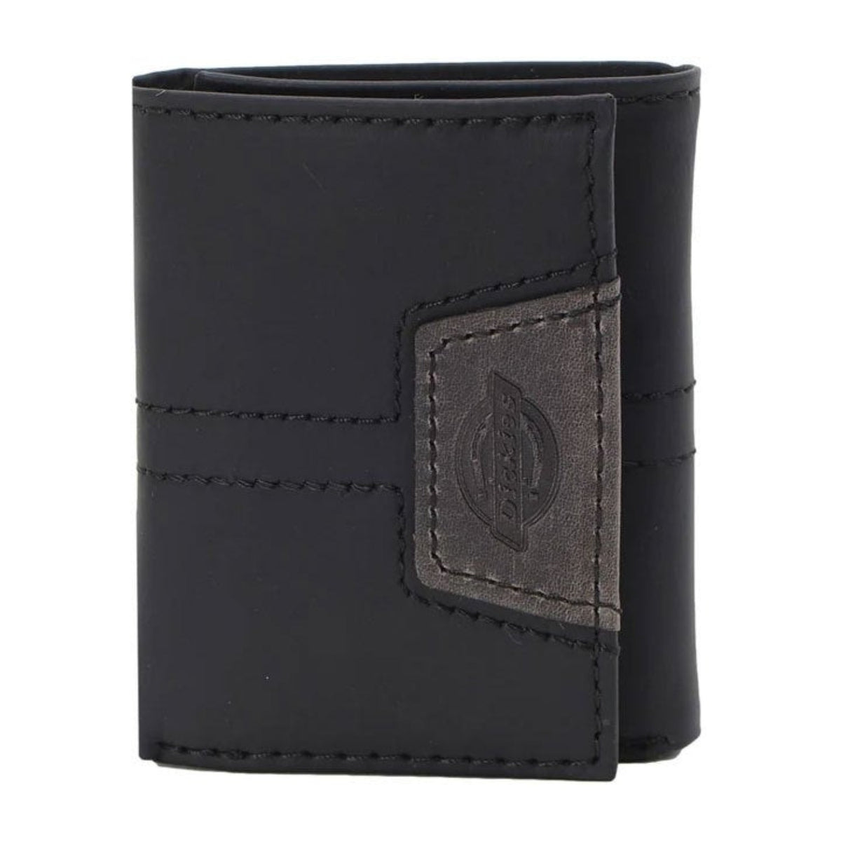 Dickies Unisex Leather Logo Patch Trifold Wallet - Work World - Workwear, Work Boots, Safety Gear