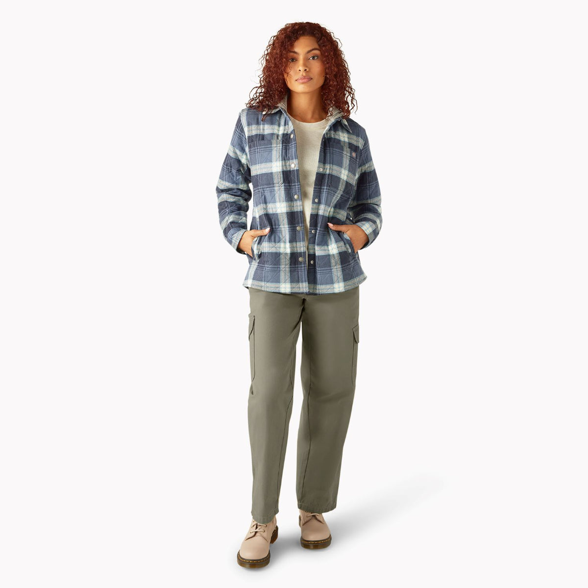 Dickies Women&#39;s Hooded Flannel Shirt Jac - Work World - Workwear, Work Boots, Safety Gear