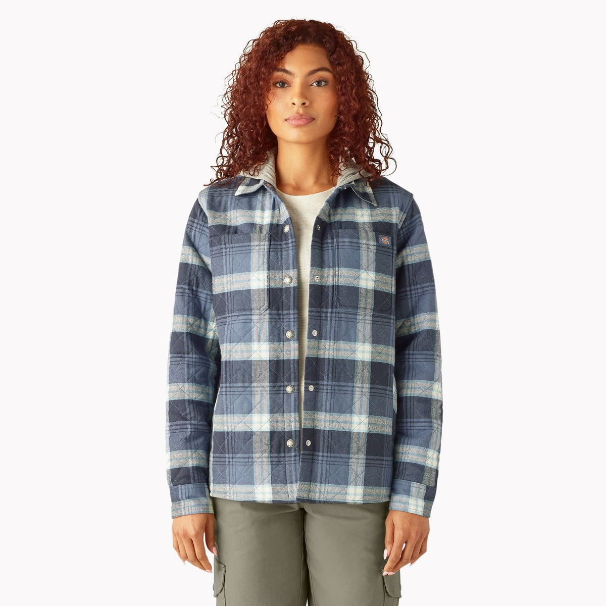 Dickies Women&#39;s Hooded Flannel Shirt Jac - Work World - Workwear, Work Boots, Safety Gear