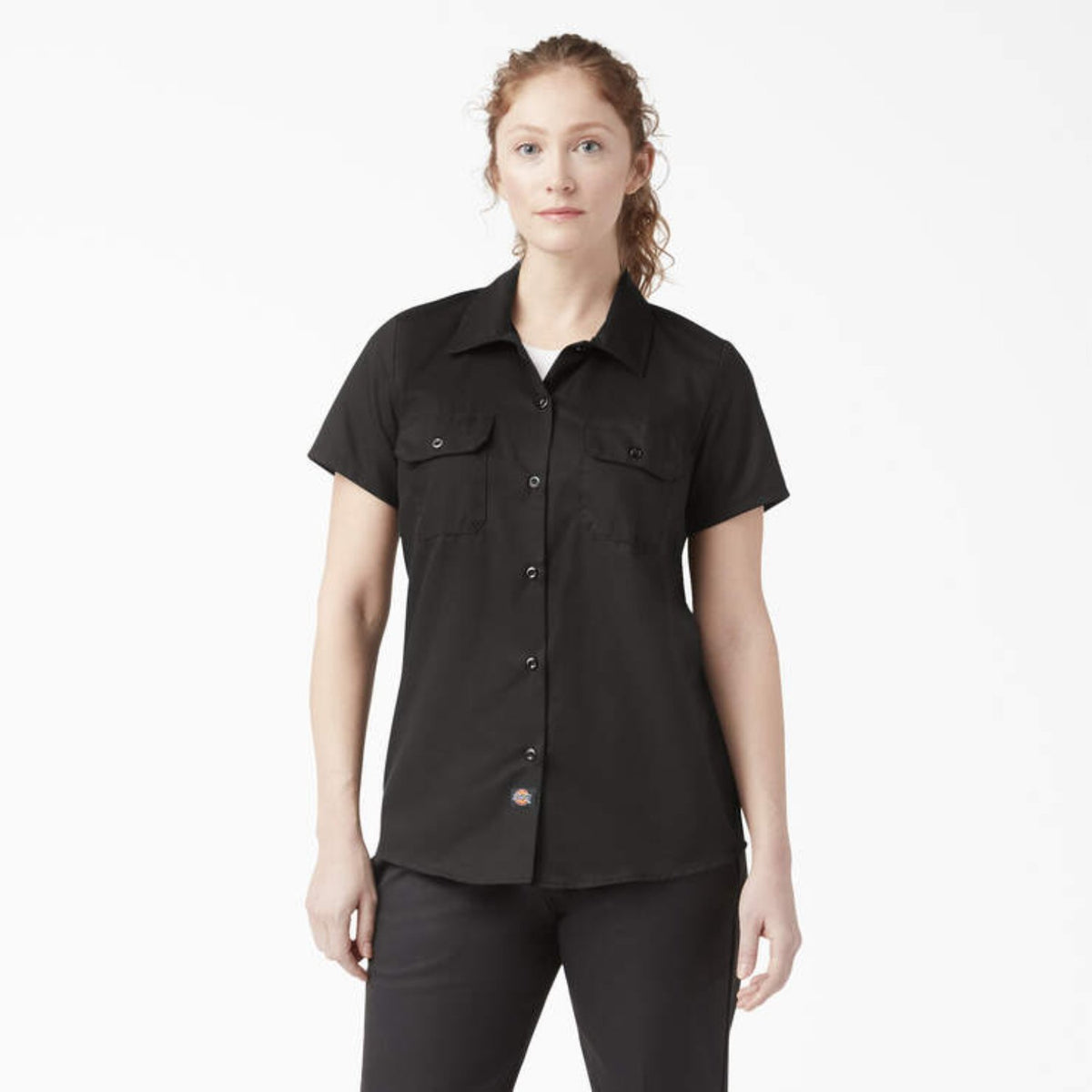 Dickies Womens 574 Original Button Short Sleeve Twill Shirt - Work World - Workwear, Work Boots, Safety Gear