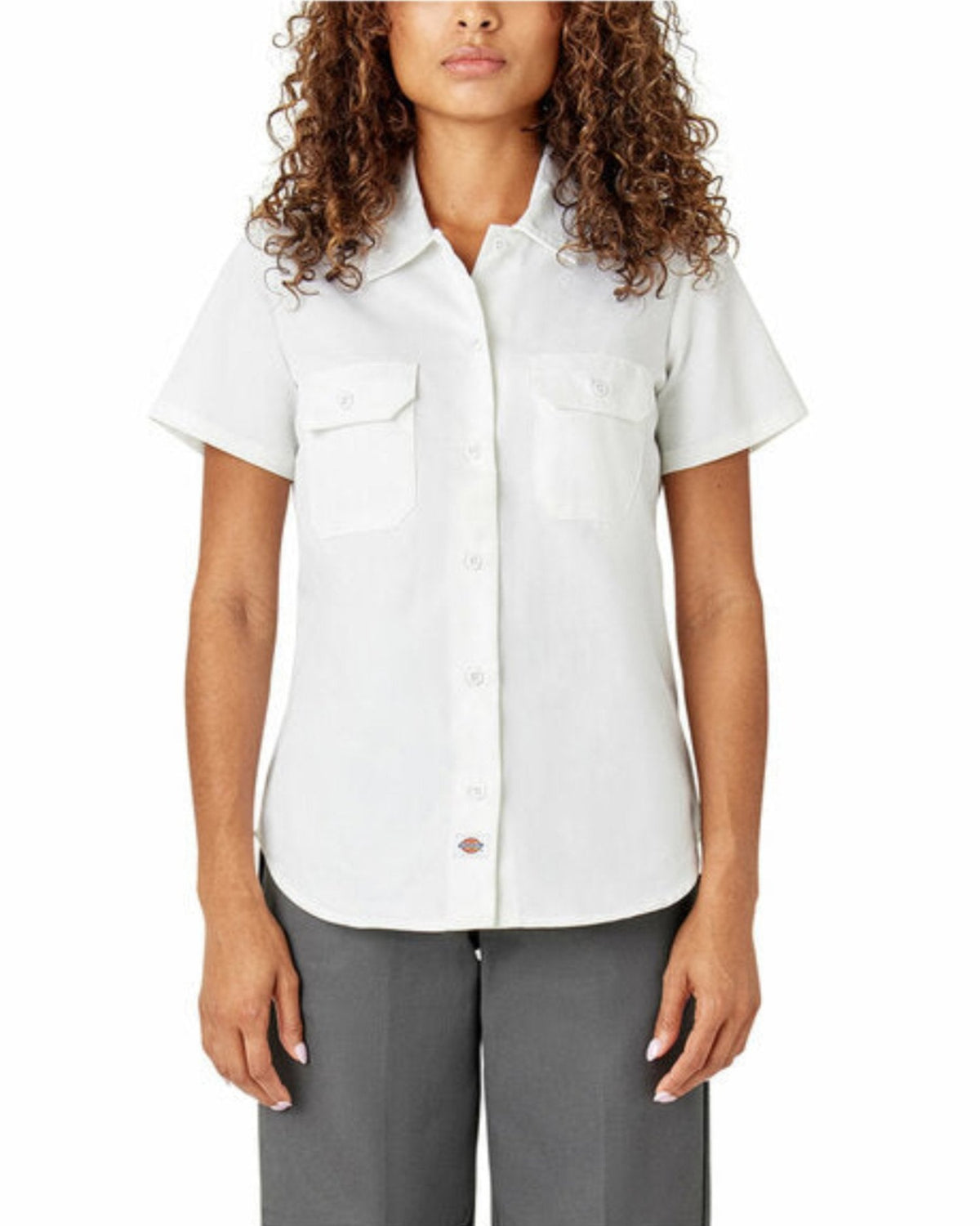 Dickies Womens 574 Original Button Short Sleeve Twill Shirt - Work World - Workwear, Work Boots, Safety Gear