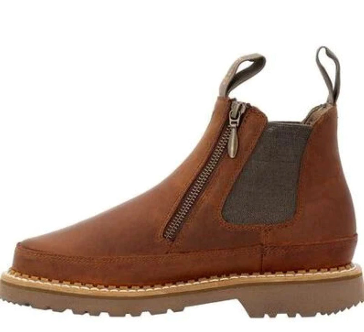 Georgia Boot Women&#39;s Side Zip 5&quot; Slip Resistant Chelsea Romeo Boot - Work World - Workwear, Work Boots, Safety Gear